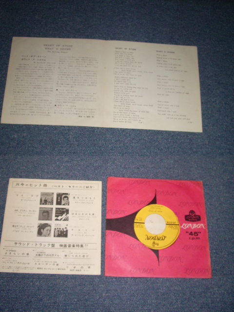 Photo: THE ROLLING STONES - HEART OF STONE / 1965 JAPAN ORIGINAL 7"Single 