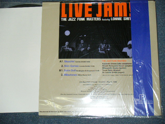 Photo: THE JAZZ FUNK MASTERS featuring LONNIE SMITH - LIVE JAM  / 1992 JAPAN Only ORIGINAL Brand New  LP With OBI 