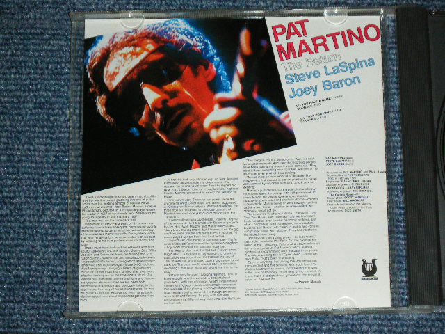 Photo: PAT MARTINO - "BACK IN NEW YORK" - Live at FAT TUESDAY'S   / 1989  JAPAN 2nd Price Mark ? Used CD 