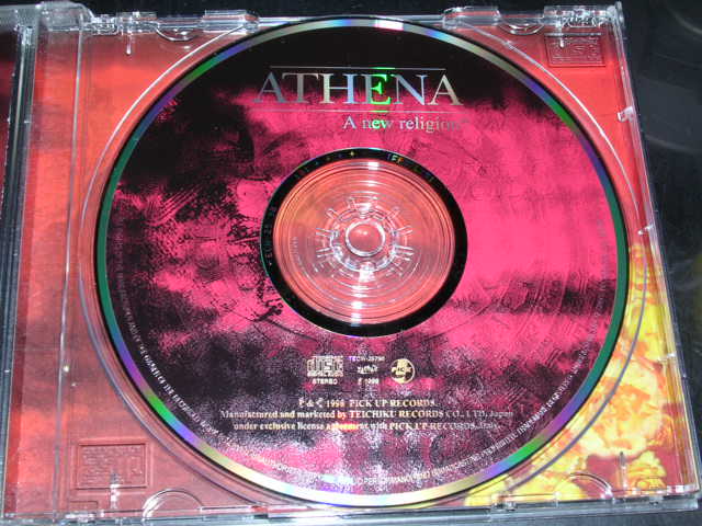 Photo: ATHENA - A NEW RELIGION? / 1998 used CD With OBI