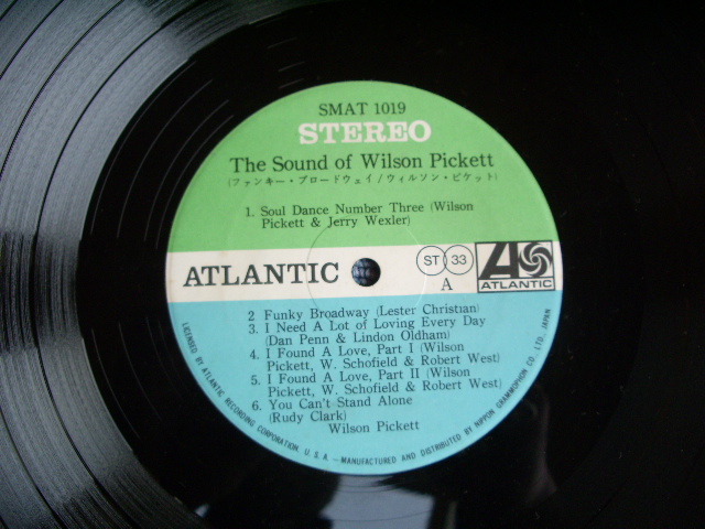 Photo: WILSON PICKETT  - THE SOUND OF  / 1969 JAPAN ORIGINAL LP