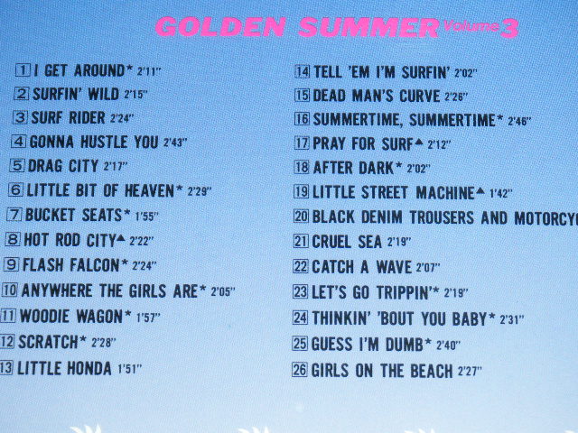 Photo: V.A. OMNIBUS ( VENTURES, BEACH BOYS, JAN&DEAN,EDDIE & THE SHOWMEN, SUPER STOCKS  & MORE ) - GOLDEN SUMMER VOL.3  / 1989 JAPAN ORIGINAL Brand New Sealed CD 