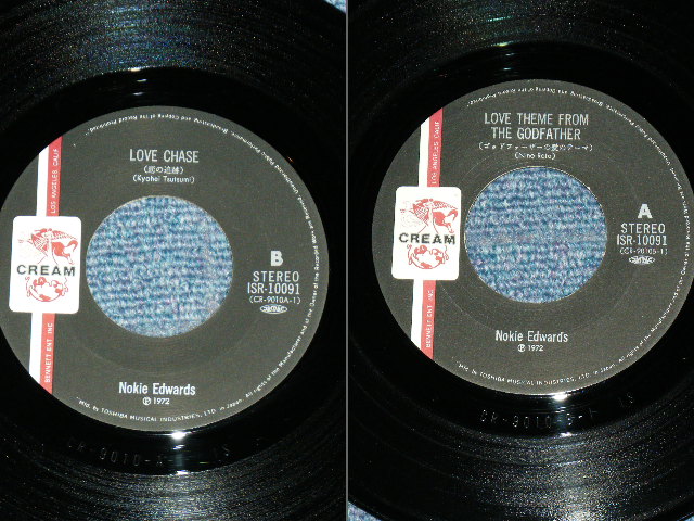 Photo: NOKIE EDWARDS of THE VENTURES -LOVE THEME FROM THE GODFATHER ( Ex+/Ex++ )   / 1972 JAPAN ORIGINAL  7"SINGLE 