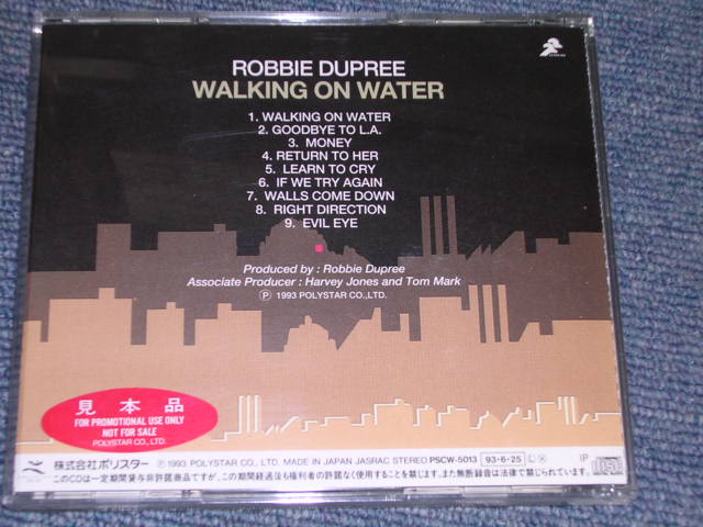 Photo: ROBBIE DEUPREE - WALKING ON WATER / 1993 JAPAN ORIGINAL Promo Used CD With OBI  