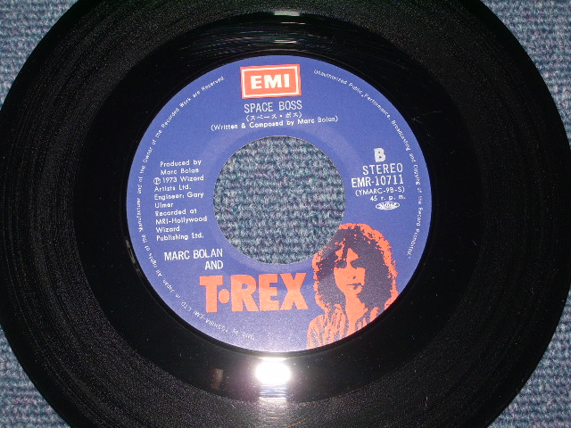 Photo: MARC BOLAN and T-REX - ZIP GUN BOOGIE / 1974 JAPAN ORIGINAL 7"45 With PICTURE COVER 