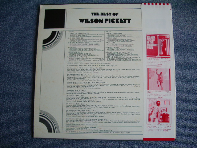 Photo: WILSON PICKETT  - THE BEST OF  / 1974 JAPAN ORIGINAL ? LP+OBI