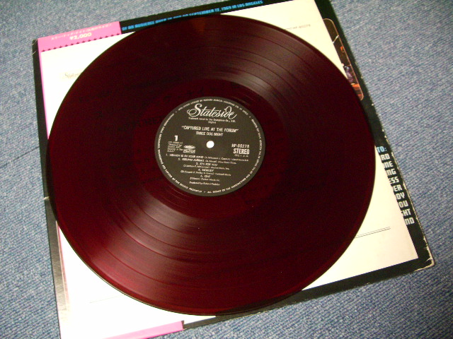 Photo: THREE DOG NIGHT  - CAPTURED LIVE AT THE FORUM  / ORIGINAL RED WAX LP w/OBI