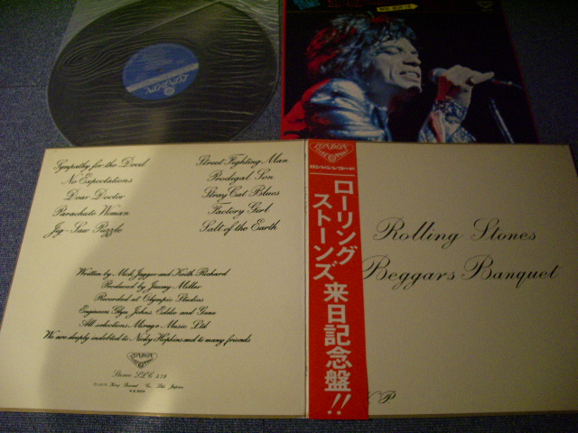 Photo1: ROLLING STONES - BEGGARS BANQUETT  / 1973 JAPAN LP With EXTRA  SLICK COVER 