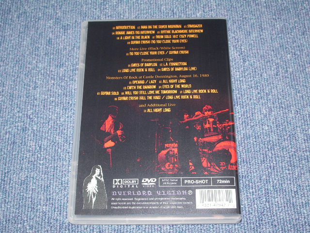 Photo: RAINBOW - ULTIMATE CRASH  / BRAND NEW COLLECTORS DVD 