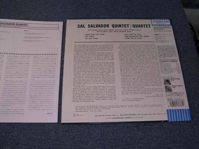 Photo: SAL SALVADOR QUINTET - SAL SALVADOR QUINTET / 1999 JAPAN PROMO  LIMITED 1st RELEASE  10"LP W/OBI
