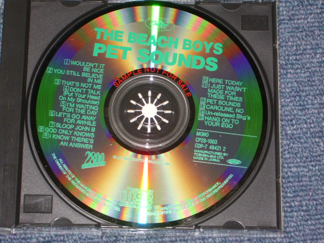 Photo: THE BEACH BOYS - PET SOUNDS ( 1st RELEASED in JAPAN & PROMO  ) / 1987 JAPAN ORIGINAL PROMO Used  CD 