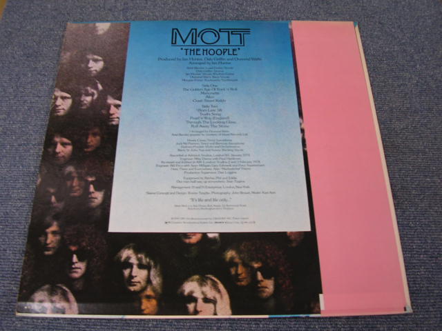 Photo: MOTT THE HOOPLE - THE HOOPLE  /  1974 JAPAN  White Label Promo LP+OBI ( PINK OBI )