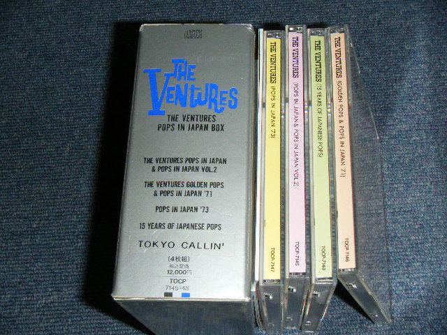 Photo: THE VENTURES - THE VENTURES POPS IN JAPAN  BOX / 1992 JAPAN ORIGINAL USED 4 CD BOXSET  With OBI 