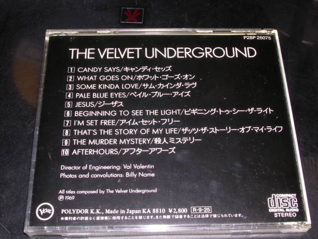 Photo: VELVET UNDERGROUND - THE VELVET UNDERGROUND (III) / 1988 JAPAN CD w/OBI 