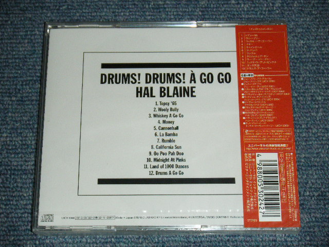 Photo: HAL BLAINE - DRUMS! DRUMS! A GO GO  / 2002  JAPAN ORIGINAL Brand New Sealed   CD 