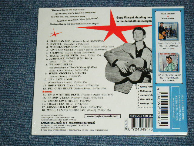 Photo: GENE VINCENT - BLUE JEAN BOP ./ 2002 JAPAN Brand New  SEALED CD 