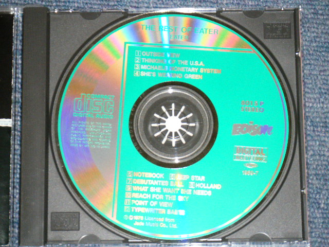 Photo: EATER - THE REST OF EATER  /  1989 JAPAN ORIGINAL Used CD With OBI 