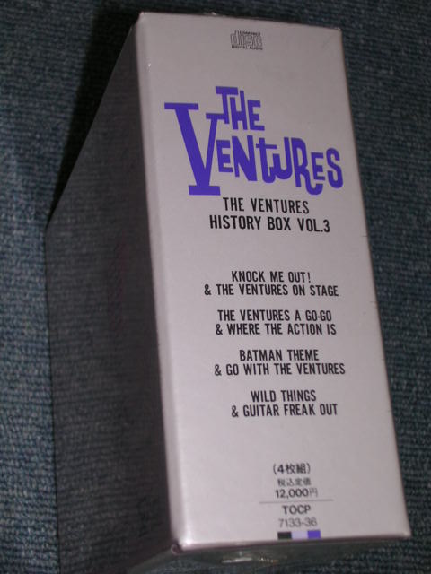 Photo: THE VENTURES - THE VENTURES HISTORY BOX VOL.3  / 1992 JAPAN ORIGINAL Sealed 4 CD BOXSET 