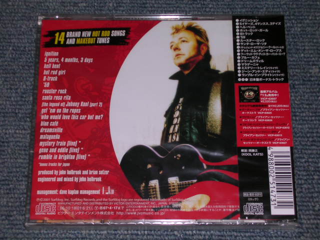 Photo: BRIAN SETZER  '68 COMEBACK SPECIAL(STRAY CATS ストレイ・キャッツ ) - IGNITION! + 3 Bonus / 2006 JAPAN Sealed CD With OBI 