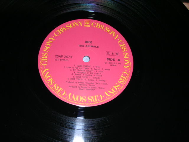 Photo: THE ANIMALS  - ARK /  1983 JAPAN  ORIGINAL PROMO  LP With OBI 