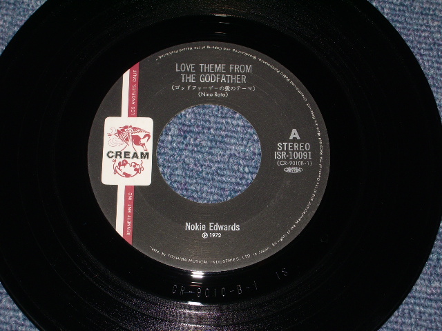 Photo: NOKIE EDWARDS of THE VENTURES - LOVE THEME FROM THE GOODFATHER   / 1972 JAPAN ORIGINAL used 7"SINGLE 