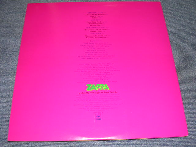 Photo: FRANK ZAPPA - JOE'S GARAGE ACTS II & III /  1979 JAPAN  ORIGINAL PROMO 2-LP With OBI 