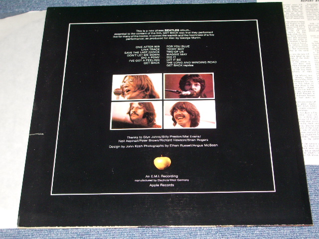 Photo: THE BEATLES - GET BACK   /  BOOT  COLLECTORS   LP  