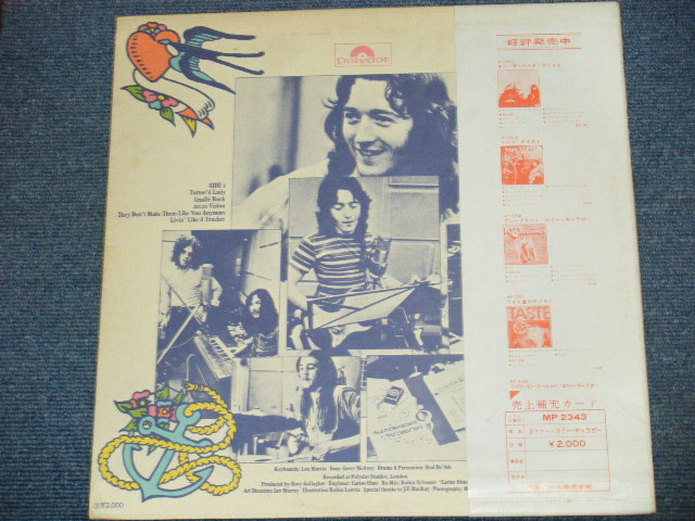 Photo: RORY GALLAGHER - TYATTOO / 1974 JAPAN ORIGINAL Used LP With OBI With BACK ORDER SHEET on OBI'S BACK 