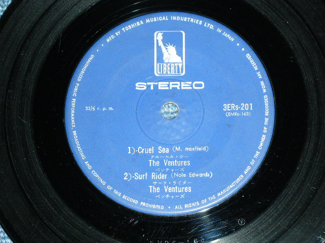 Photo: THE VENTURES , ELIMINATORS , GARY LEWIS & THE PLAYBOYS - CRUEL SEA / 1966?  JAPAN ORIGINAL PROMO Only Used 7" EP