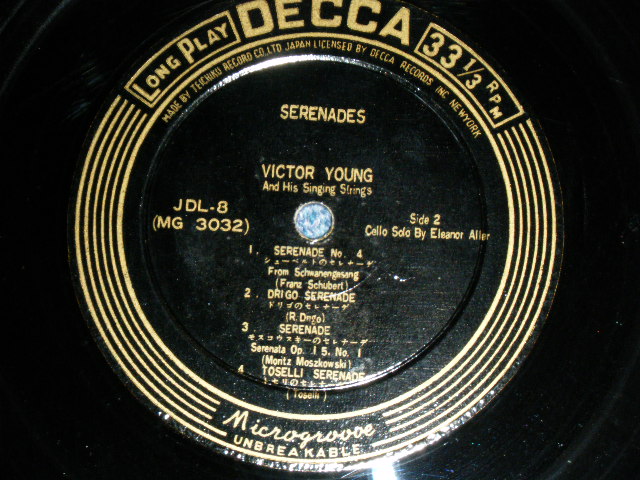 Photo: VICTOR YOUNG - SERENADES ( 10" LP ) / 19?? JAPAN ORIGINAL Used 10"LP