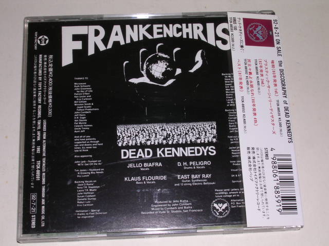 Photo: DEAD KENNEDYS - FRANKENCHRIST  / 1992 JAPAN Used Mint CD with OBI