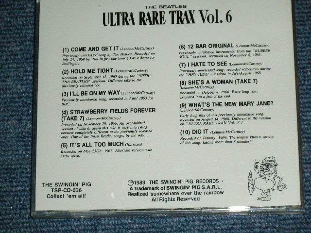 Photo: THE BEATLES -  ULTRA RARE TRAX  VOL.6 / 1989 GERMANY Used COLLECTOR'S CD 