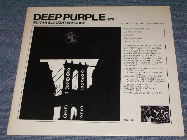 Photo1: DEEP PURPLE  -  1975 GUITAR SLAUGHTER HOUSE /  COLLECTORS ( BOOT ) LP