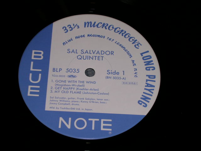 Photo: SAL SALVADOR QUINTET - SAL SALVADOR QUINTET / 1999 JAPAN PROMO  LIMITED 1st RELEASE  10"LP W/OBI