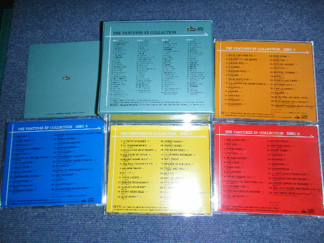 Photo: THE VENTURES - THE VENTURES EP COLLECTION  (MINT-/MINT) / 1994 JAPAN ORIGINAL uSED 4 CD BOXSET With OBI 
