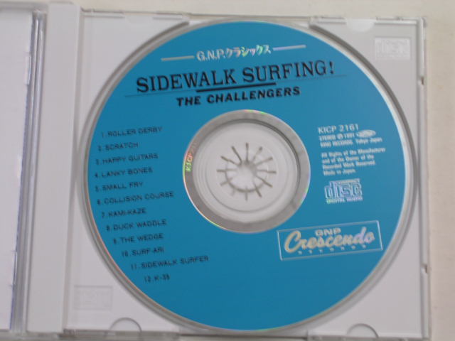 Photo: THE CHALLENGERS - SIDEWALK SURFING! / 1991 JAPAN ORIGINAL used CD With OBI 