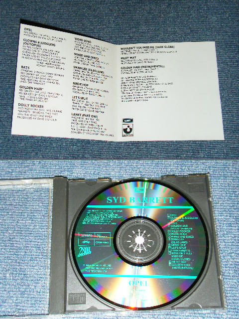 Photo: SYD BARRETT of PINK FLOYD - OPEL ( 2550 YEN VERSION )  /  1988 JAPAN ORIGINAL Used   CD  With OBI 