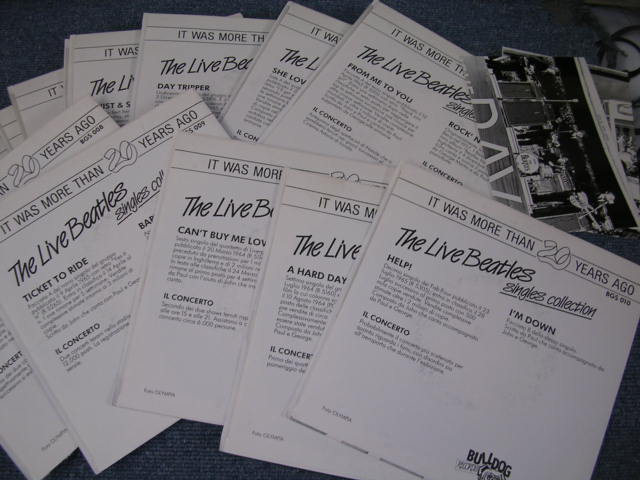 Photo: THE BEATLES - IT WAS MORE THAN 20 YEARS AGO THE LIVE BEATLES SINGLES COLLECTION / BOOT COLLECTOR'S 13 Singles Box Set 