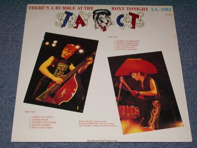 Photo: STRAY CATS - THERE'S A RUMBLE AT THE ROXY TONIGHT LA 1982  /  COLLECTORS ( BOOT ) Used LP