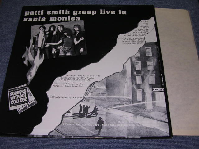 Photo: PATTI SMITH GROUP - YOU LIGHT UP MY LIFE : LIVE AT SANTA MONICA  / BOOT COLLECTOR'S LP 