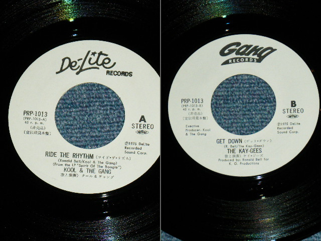 Photo: KOOL & THE GANG / KAY-GEES - RIDE THE RHYTHM / GET DOWN  / 1975 JAPAN Promo Only Special Coupling 7"Single 