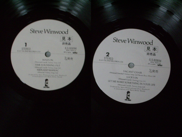 Photo: STEVE WINWOOD スティーヴ・ウインウッド - STEVE WINWOOD  1st SOLO ALBUM  / 1977 WHITE LABEL PROMO MINT- LP w/ OBI 