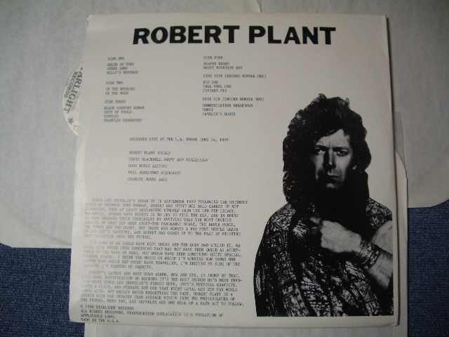 Photo: ROBERT PLANT( LED ZEPPELIN )- IN THE EVENING ( 3 LPs)