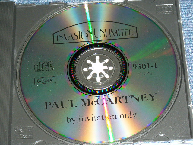 Photo: PAUL McCARTNEY ( THE BEATLES ) -  BY INVITATION ONLY / 1993 Brand New COLLECTOR'S CD 