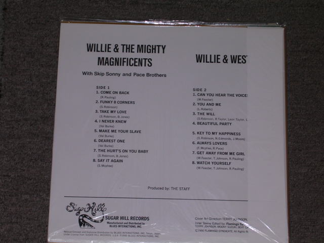 Photo: WILLIE & THE MIGHTY MAGNIFICENTS - WILLIE & THE MIGHTY MAGNIFICENTS + WILLIE B& WEST / 1990 JAPAN DEAD STOCK BRAND NEW  LP+Obi